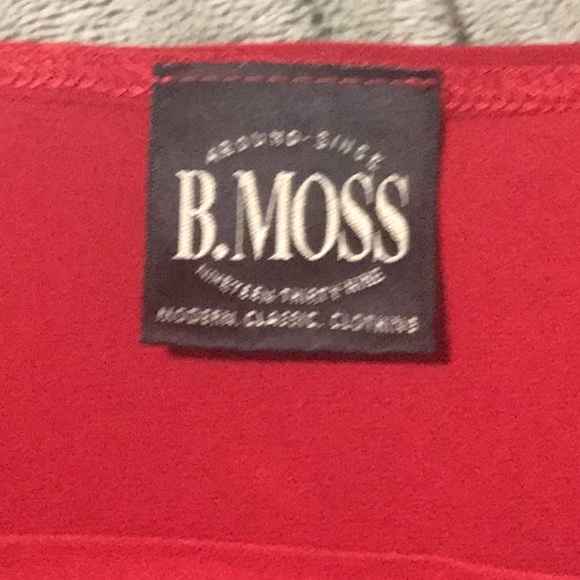 B.Moss Shirt Sleeve Dressy Top Size Small - Picture 2 of 2